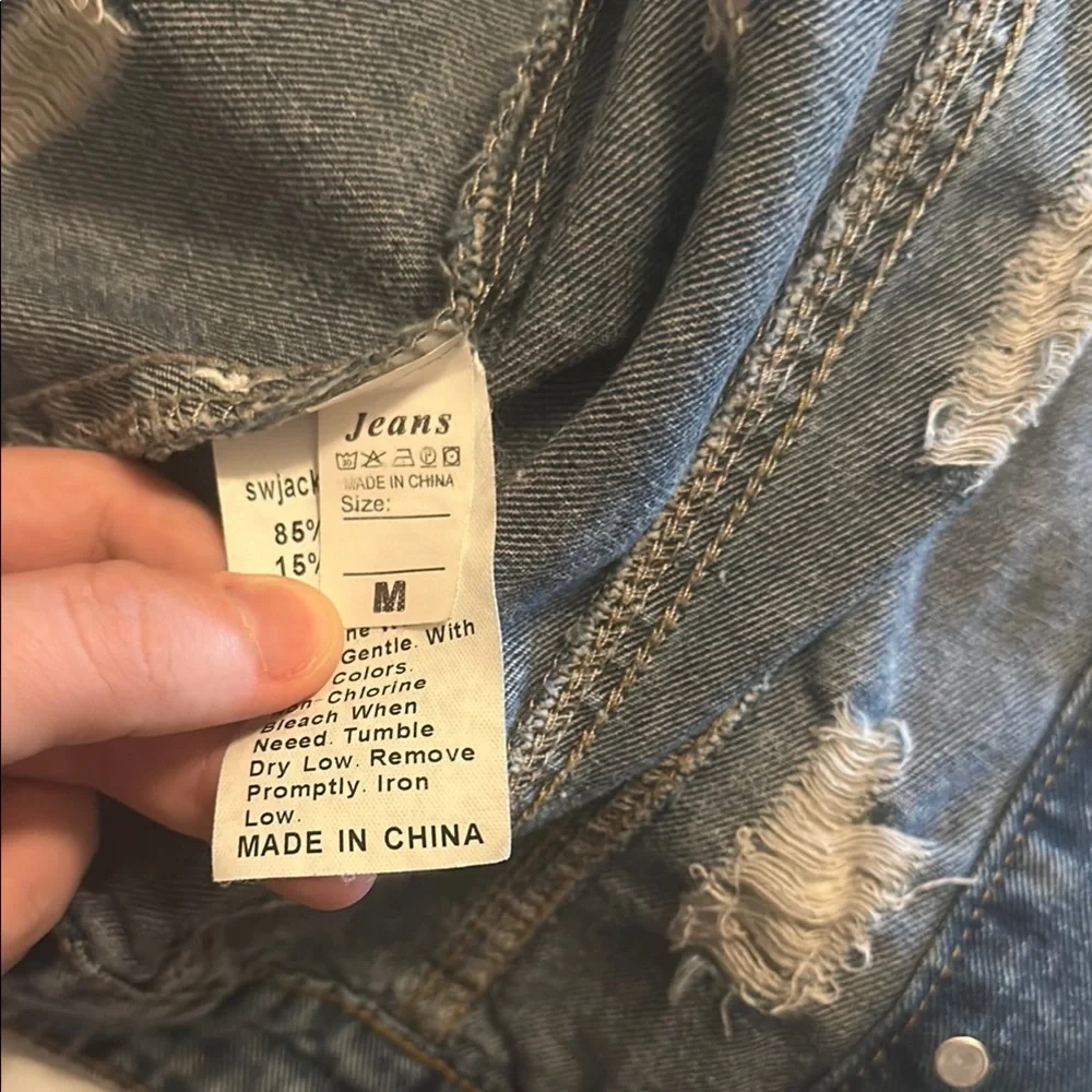 Distressed Denim Jacket - Picture 3 of 3